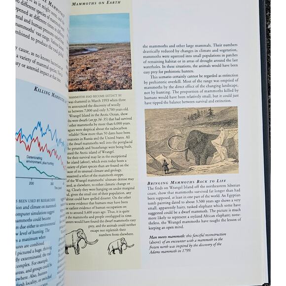 1994 Mammoths Adrian Lister & Paul Bahn Large Illustrated Hardcover Dust Jacket - Picture 6 of 8